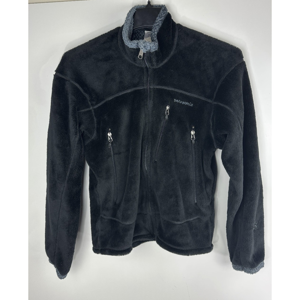 Patagonia R4 Fleece Jacket Black Soft Polartec Regulator Full Zip Men’s Small - Picture 9 of 9